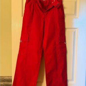 SO Womens Bright Red Cargo Pants